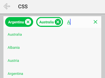 NativeScriptUI-AutoComplete-CSS-Android