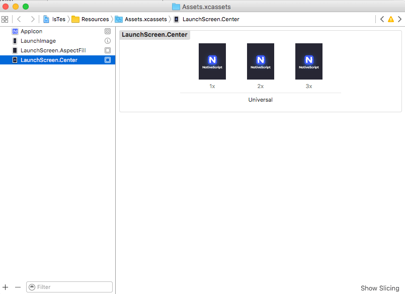 LaunchScreen.Center setup in Xcode